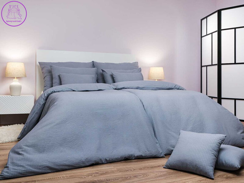 Povlečení krep Šedý UNI 140x200, 70x90 cm II.jakost