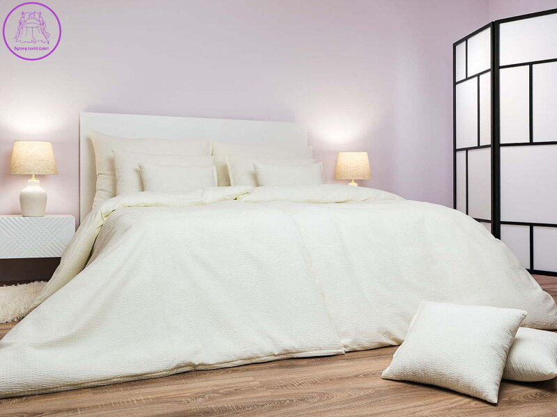 Povlečení krep Žlutý UNI 140x200, 70x90 cm II.jakost