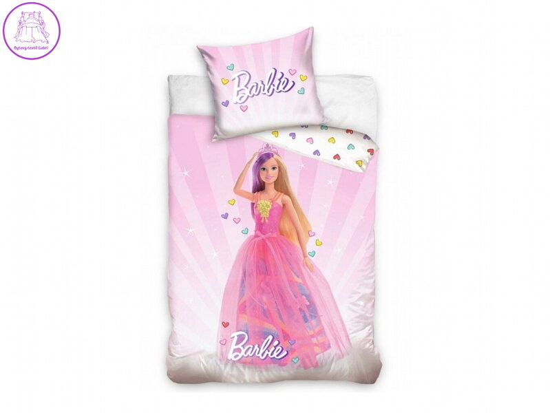 Povlečení Barbie Růžový svět 140x200, 70x90 cm