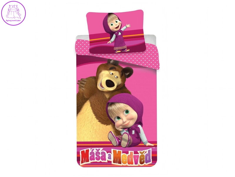 Povlečení Máša a Medvěd 012 140x200, 70x90 cm