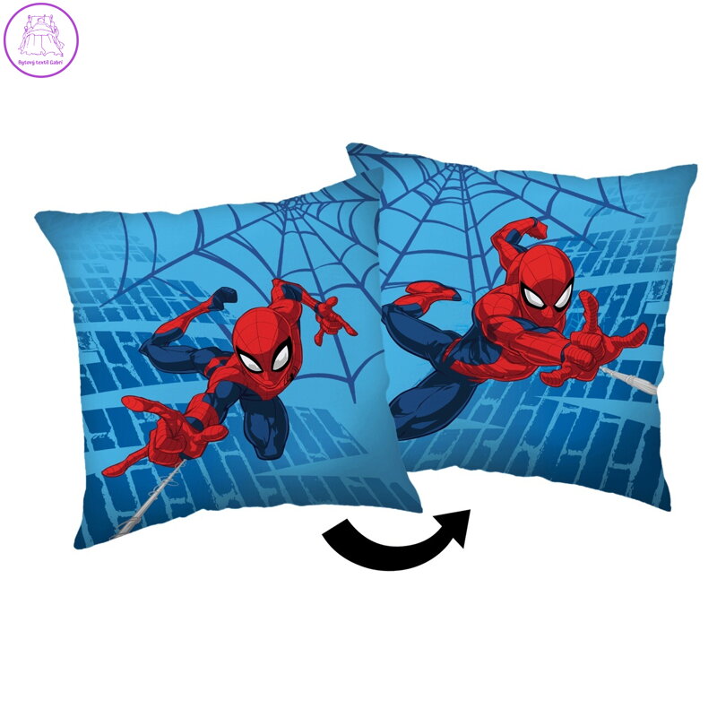 Jerry Fabrics Polštářek Spiderman Blue 05 40x40 cm