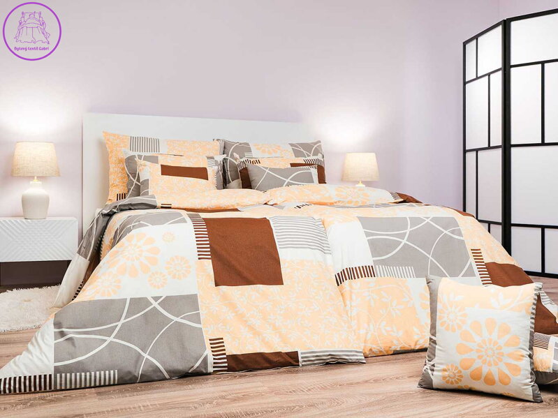 Dadka Povlečení bavlna Bluemoon nugát 140x200, 70x90 cm