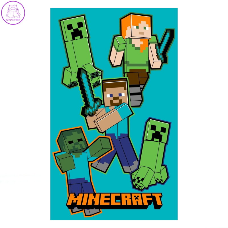 Jerry Fabrics Dětský ručník Minecraft Crawler 30x50 cm