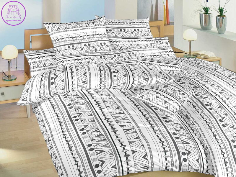 Dadka Povlečení bavlna Indián bílý 140x200, 70x90 cm