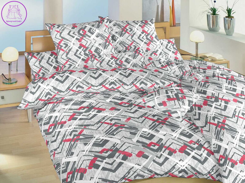 Dadka Povlečení bavlna Berta vínová 140x200, 70x90 cm