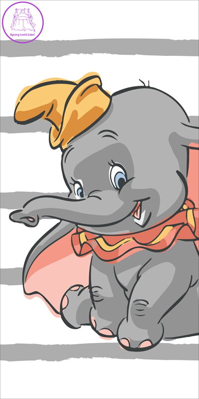 Jerry Fabrics Osuška Dumbo Stripe 70x140 cm