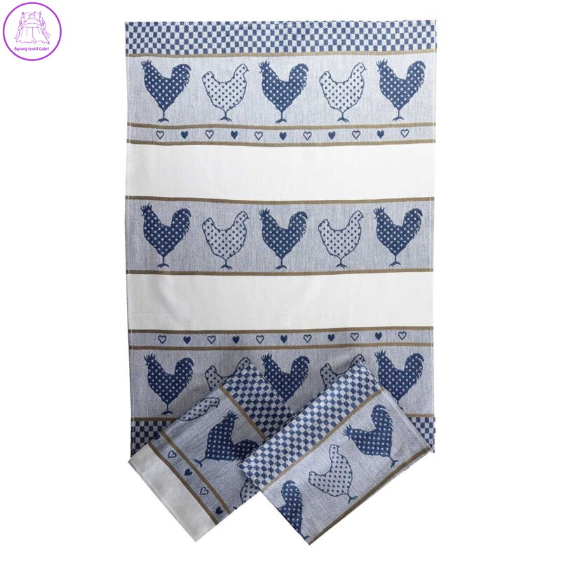 Svitap Utěrka Extra savá 50x70 cm Slepičky modré 3 ks