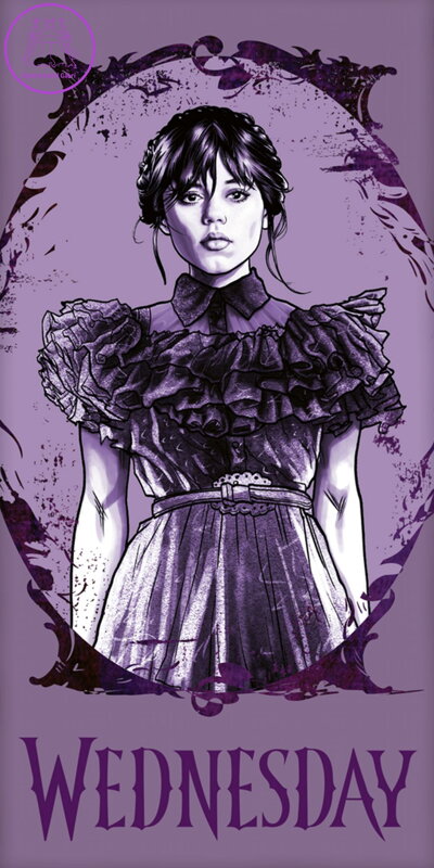 Jerry Fabrics Osuška Wednesday Purple 70x140 cm