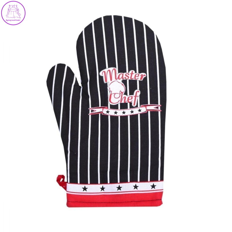 Forbyt Kuchyňská chňapka Master Chef černá 1 ks 18x28 cm