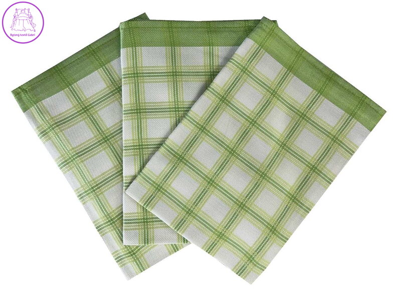 Svitap Utěrka Bambus 50x70 cm Kostka velká zelená 3 ks