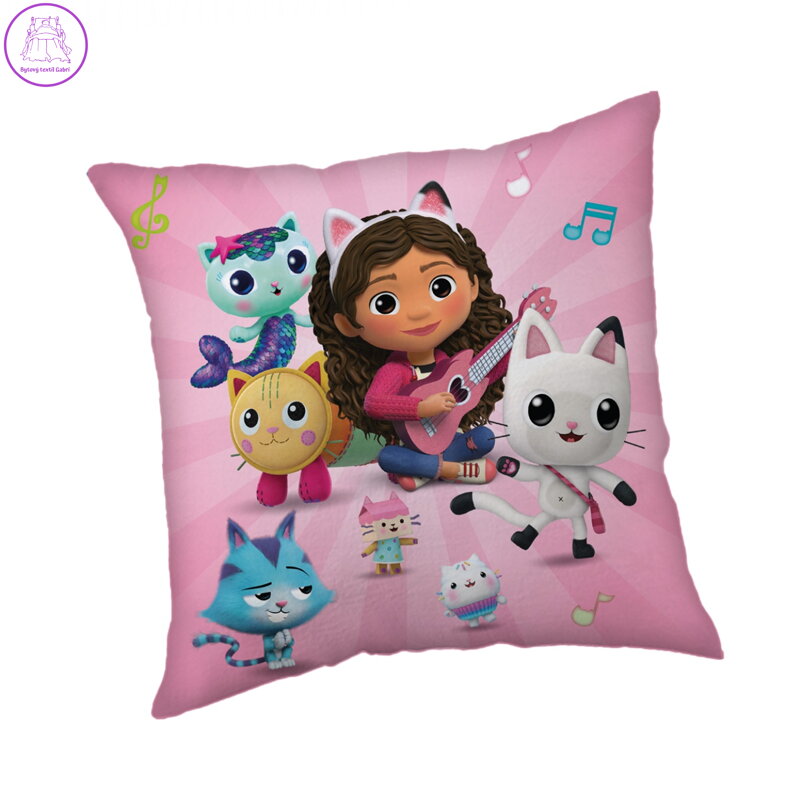 Jerry Fabrics Polštářek Gabbys Dollhouse 02 40x40 cm