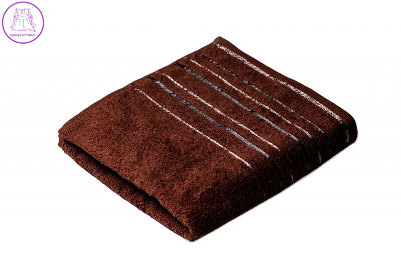 Praktik Ručník Zara 50x100 cm tmavě hnědý