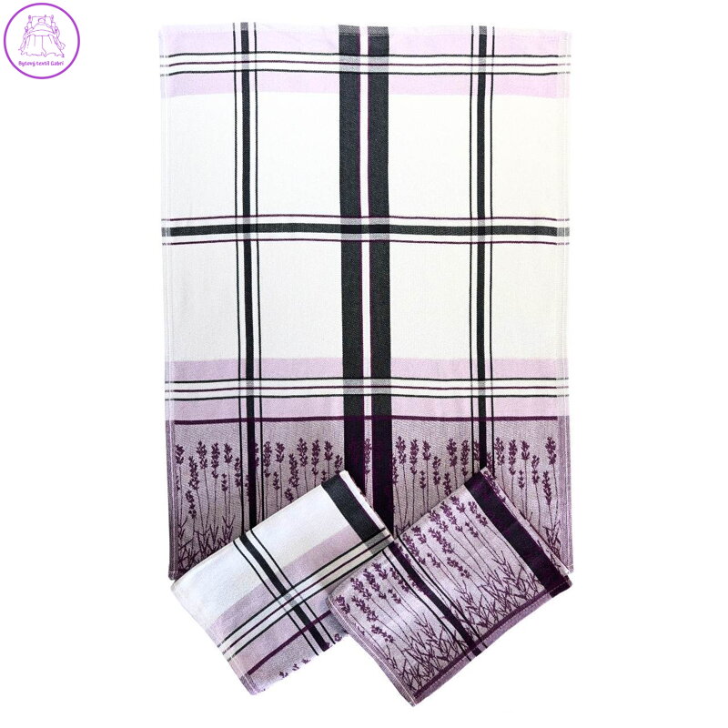 Svitap Utěrka Egyptská bavlna 50x70 cm Levandule 3 ks