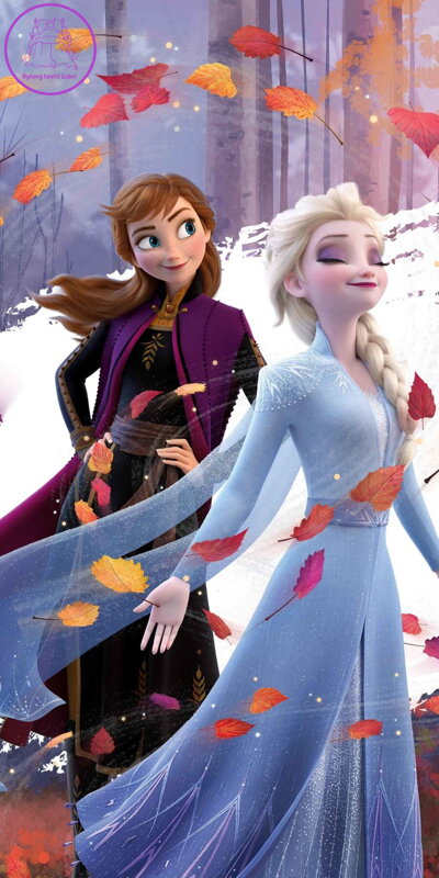 Jerry Fabrics Osuška Frozen 2 Leaves 70x140 cm