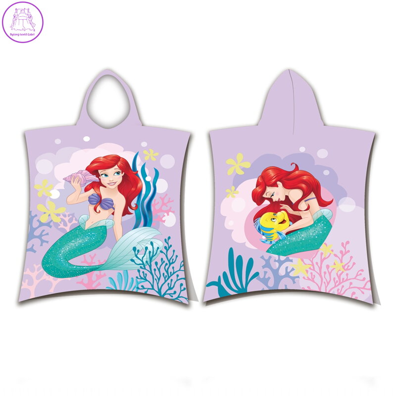 Jerry Fabrics Plážová osuška pončo Ariel Pink 50x115 cm