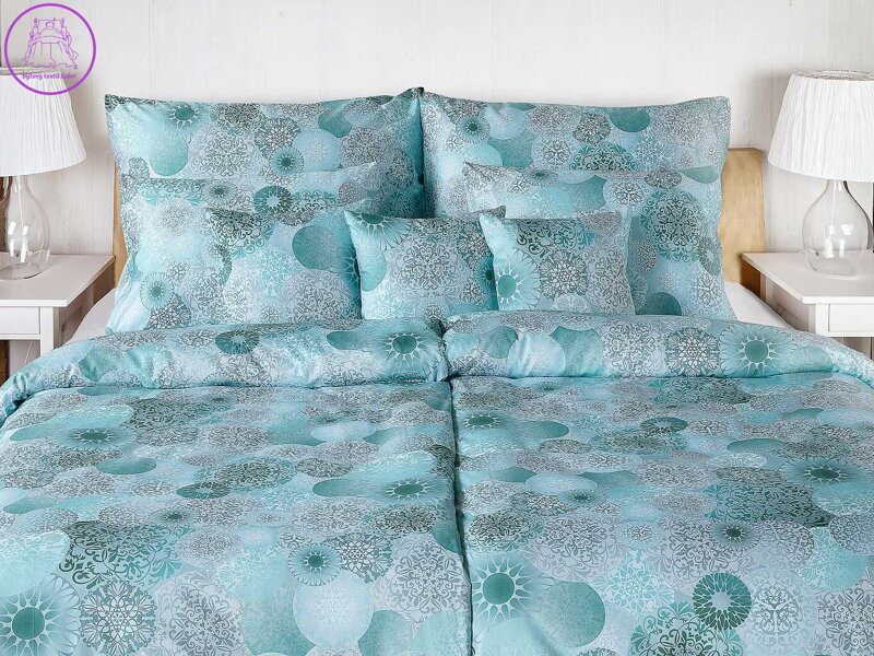 Dadka Povlečení satén Geon Mandaly mentol 140x200, 70x90 cm
