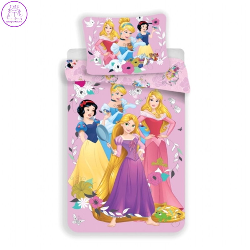 Jerry Fabrics Povlečení Princezny Pink 02 140x200, 70x90 cm