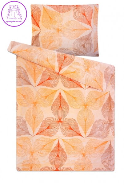 Svitap Povlečení mikroflanel Symbióza oranžová 140x200, 70x90 cm