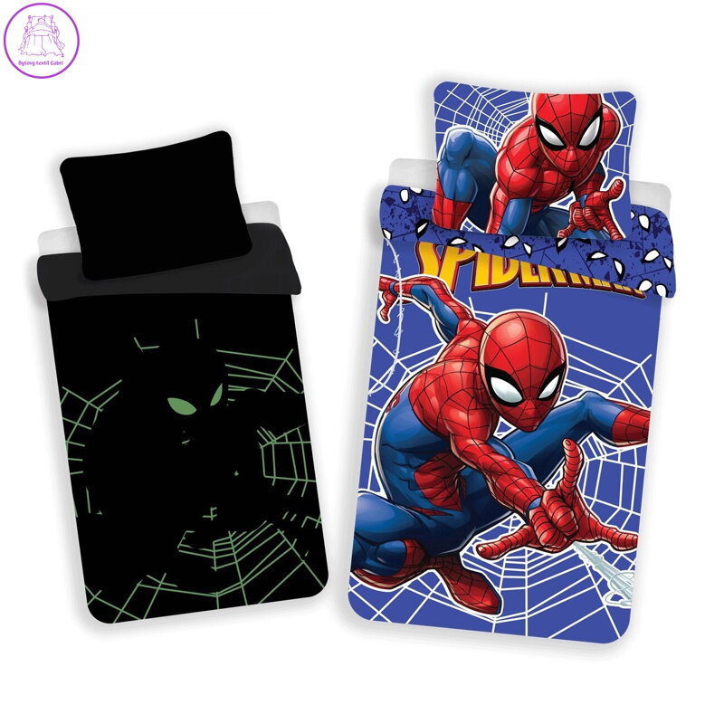 Jerry Fabrics Povlečení Spiderman svítící efekt 140x200, 70x90 cm