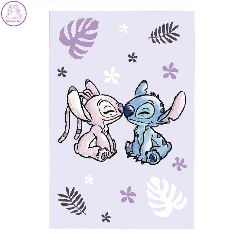 Jerry Fabrics Dětská fleecová deka Lilo a Stitch Purple 100x150 cm