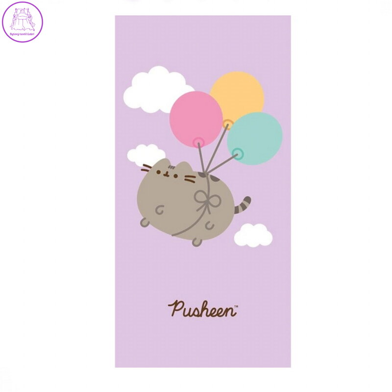 Carbotex Osuška Kočička Pusheen Kurz létání 70x140 cm