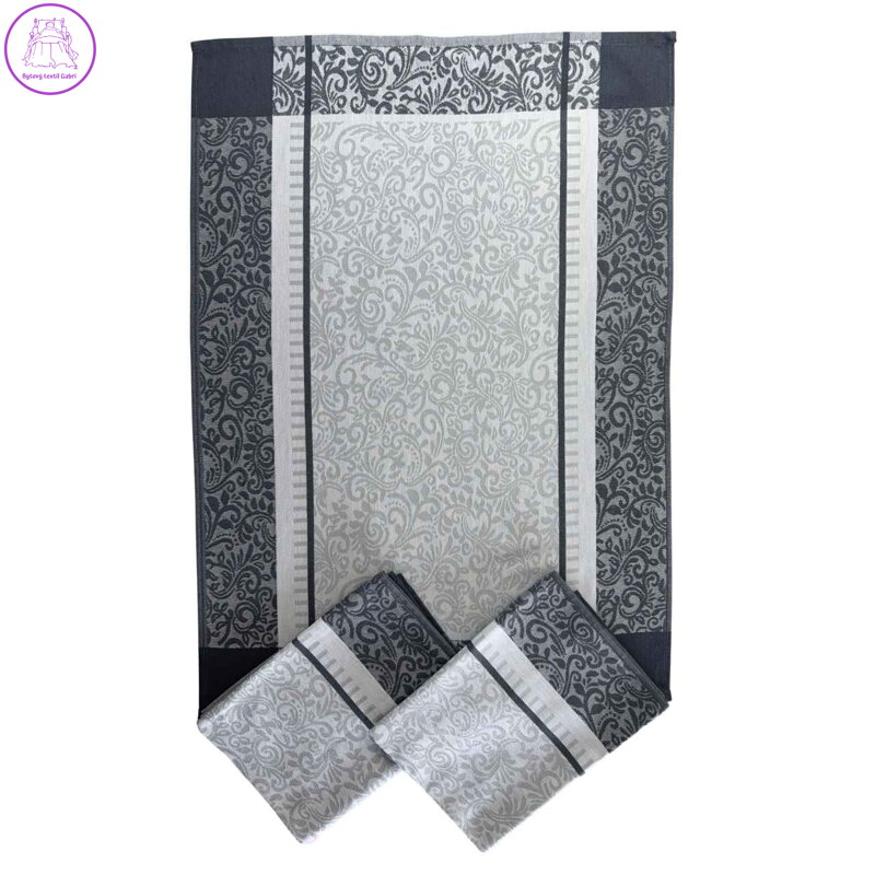 Svitap Utěrka Extra savá 50x70 cm Ornamenty šedé 3 ks