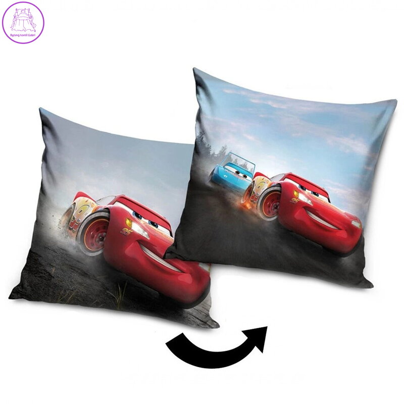 Carbotex Povlak na polštářek Cars Závod Piston Cup 40x40 cm