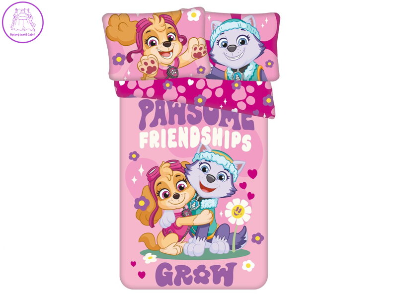 Povlečení do postýlky Paw Patrol 578 baby 100x135, 40x60 cm