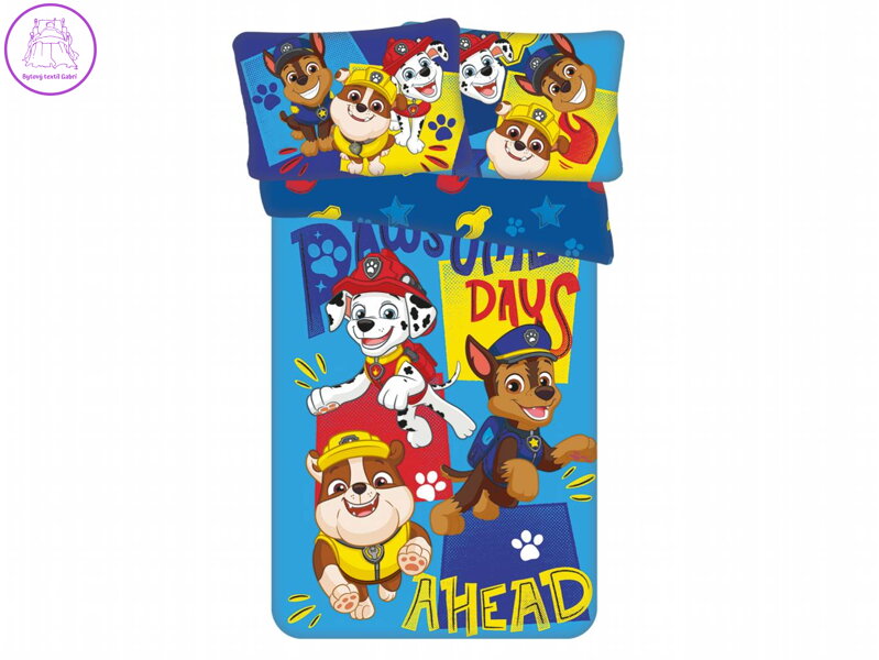 Povlečení do postýlky Paw Patrol 579 baby 100x135, 40x60 cm