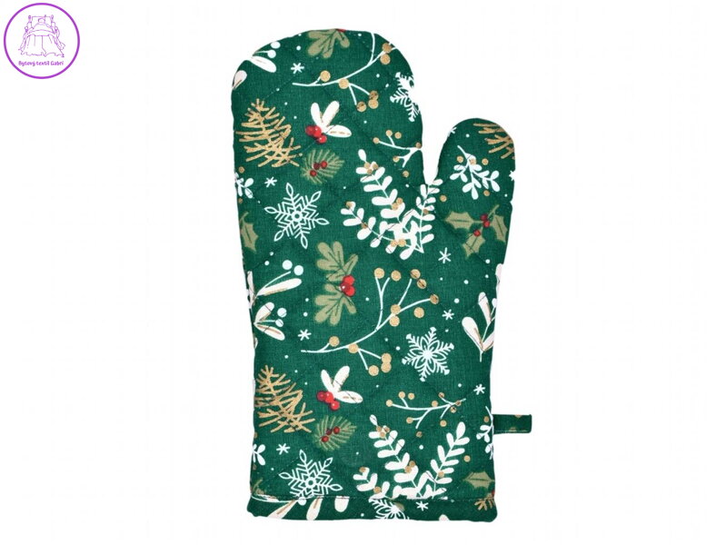 Vánoční kuchyňská chňapka 1 ks Větvičky 25800 18x28 cm