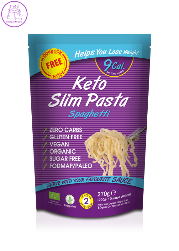 Slim Pasta Konjakové nudle ve tvaru špaget v nálevu BIO 270 g