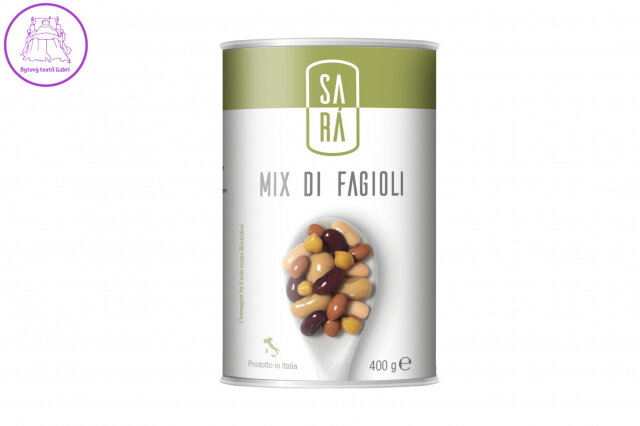 SARÁ Mix fazolí s cizrnou ve slaném nálevu 400 g