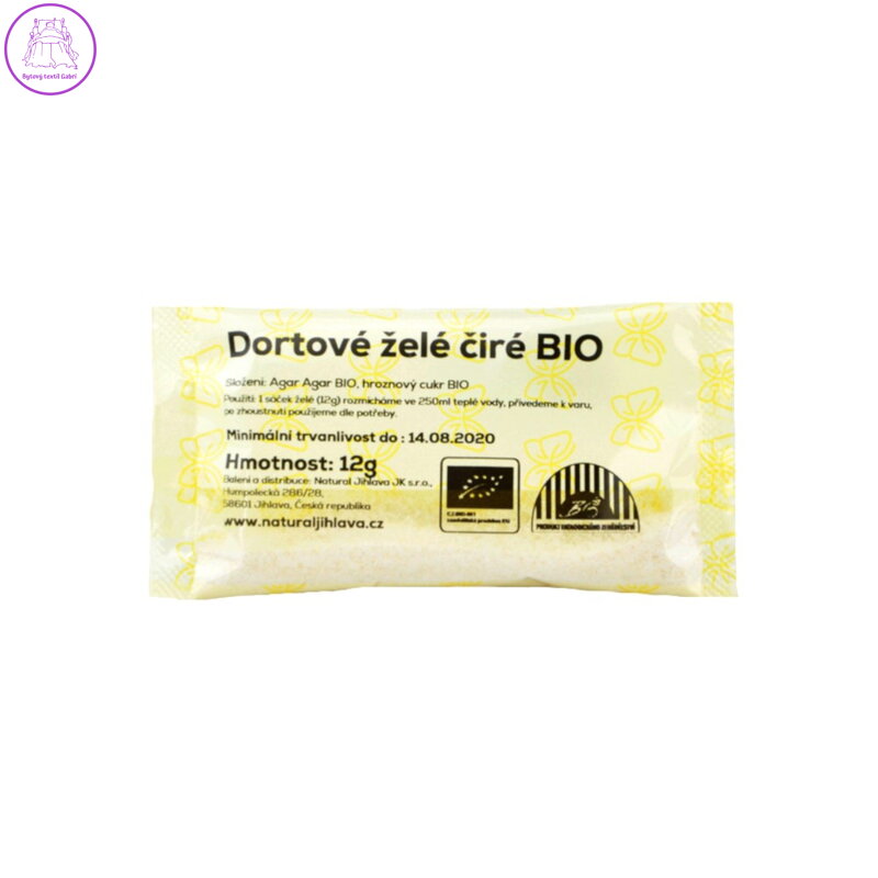 Natural Jihlava Dortové želé, čiré BIO 12 g