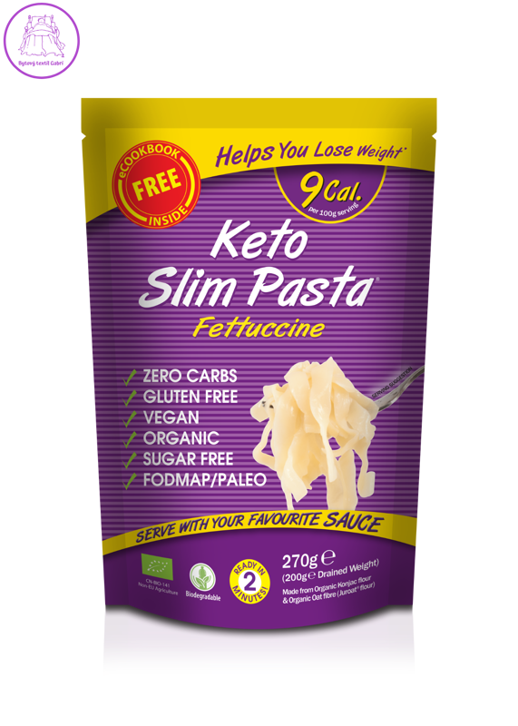 Slim Pasta Konjakové fettuccine BIO v nálevu 270 g