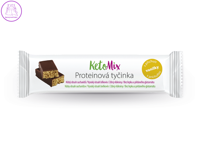 KetoMix Proteinová tyčinka s příchutí vanilky 40 g