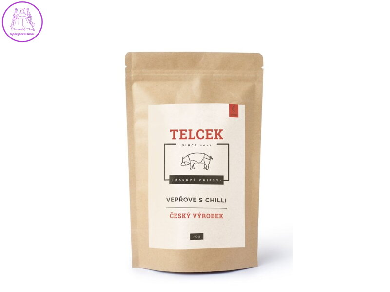 Telcek VEPŘOVÉ CHIPSY chilli 50 g