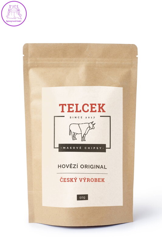 Telcek Hovězí Chipsy sladká paprika 50 g Telcek Hovězí Chipsy sladká paprika 50 g