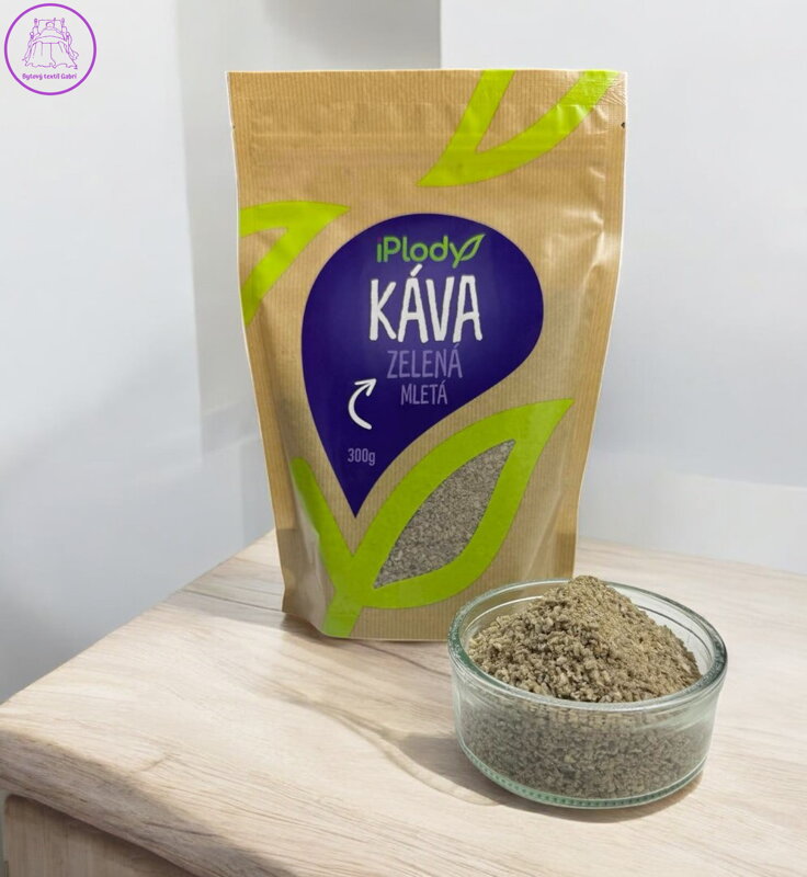iPlody Zelená káva mletá BIO 300 g iPlody Zelená káva mletá BIO 300 g