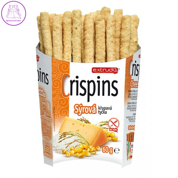 Extrudo Crispins tyčinka sýrová 60g Extrudo Crispins tyčinka sýrová 60g