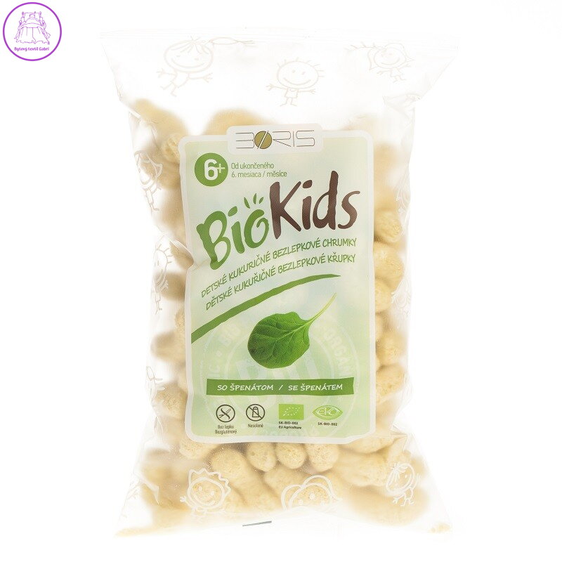 Bio Kids kukuřičná křupka se špenátem 55 g