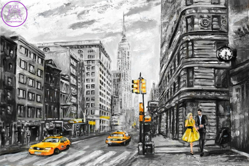 Obraz reprodukce New York žlutý