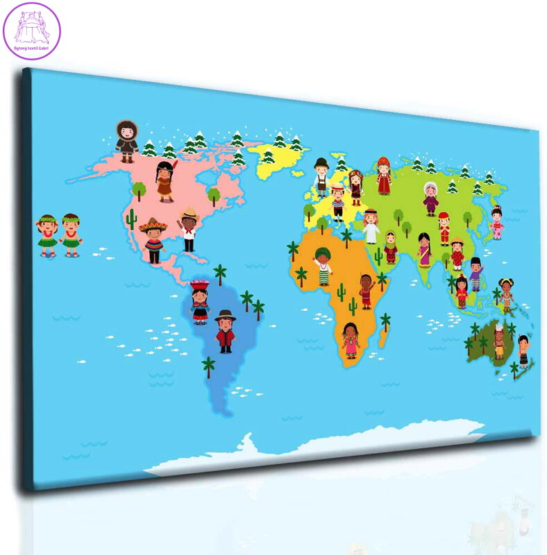 Světová mapa pro děti