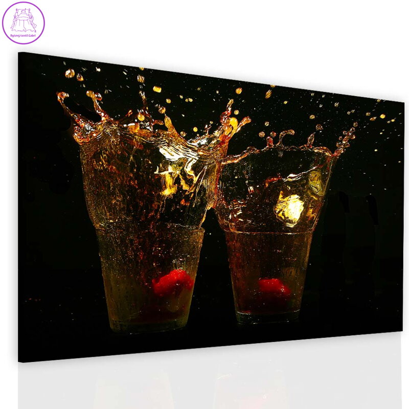 Obraz drink s jahodou