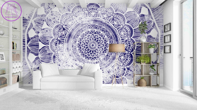 Tapeta Mandala fialová