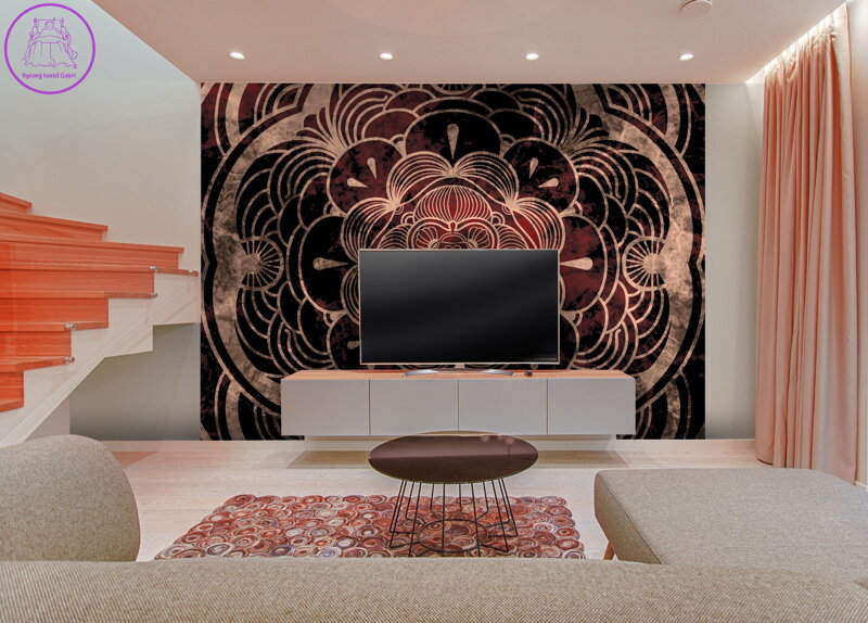 Tapeta Mandala vínová
