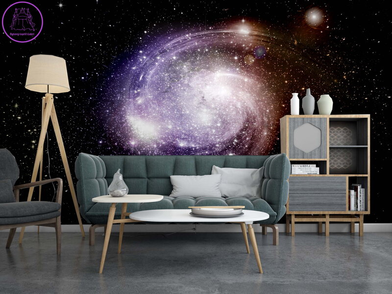 Tapeta Fialová galaxie