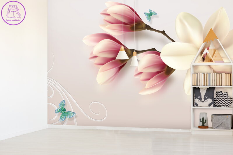 Tapeta Magnolie s dekorací