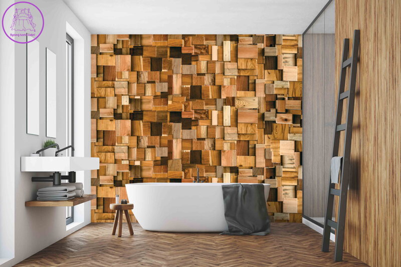 Tapeta Dřevěná geometrie