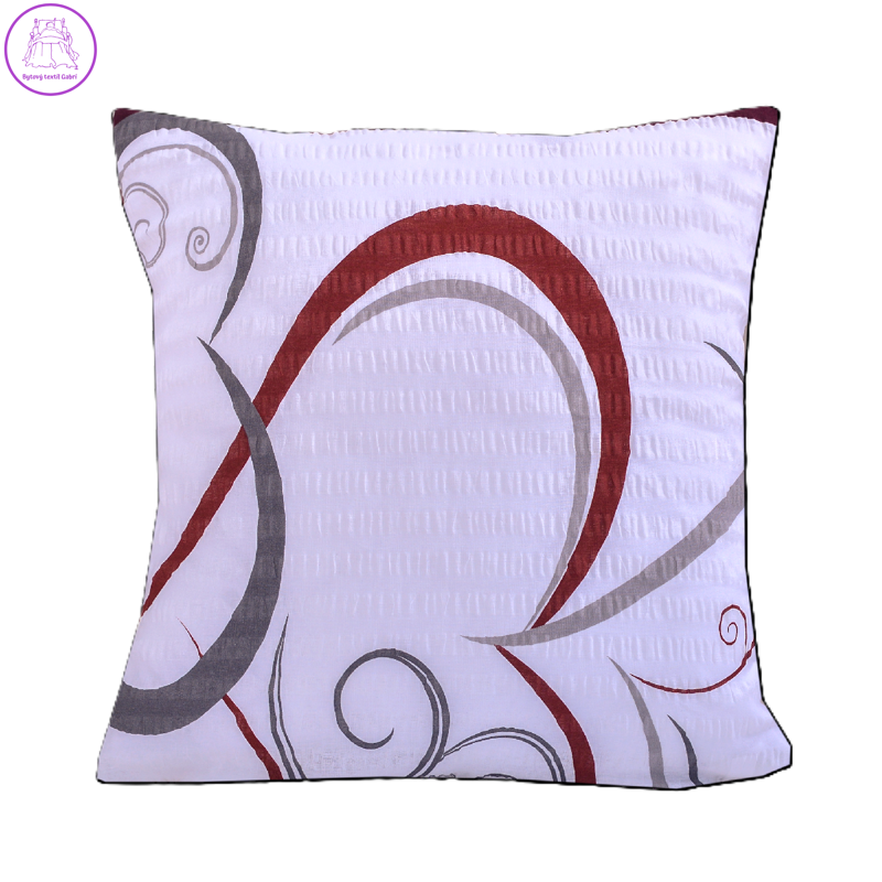 Povlak na polštář bavlněný Stanex srdce bordová (LS229), 40 x 40 cm, Knoflíkové