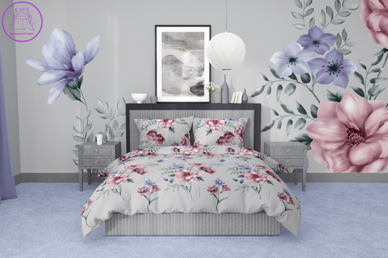 Ložní povlečení bavlněné Stanex Anabela (LS388), 140 x 200 + 90 x 70, Zip